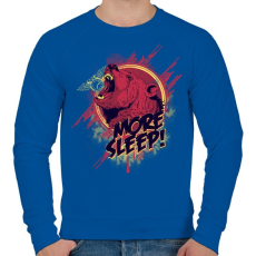 PRINTFASHION Aludj még  - Férfi pulóver - Királykék