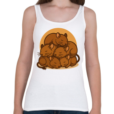 PRINTFASHION Alvó deguk - Női atléta - Fehér