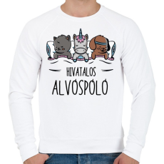 PRINTFASHION Alvóspóló - hivatalos - Férfi pulóver - Fehér