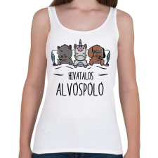 PRINTFASHION Alvóspóló - hivatalos - Női atléta - Fehér női trikó
