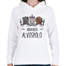 PRINTFASHION Alvóspóló - hivatalos - Női kapucnis pulóver - Fehér