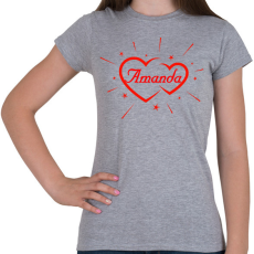PRINTFASHION Amanda - Női póló - Sport szürke