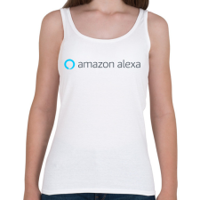 PRINTFASHION Amazon Alexa Logo - Női atléta - Fehér női trikó