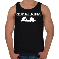 PRINTFASHION Ambulance - Férfi atléta - Fekete atléta, trikó