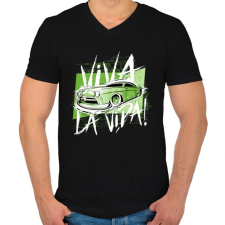 PRINTFASHION Amcsi autó - Férfi V-nyakú póló - Fekete férfi póló