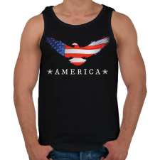 PRINTFASHION AMERICA - Férfi atléta - Fekete atléta, trikó