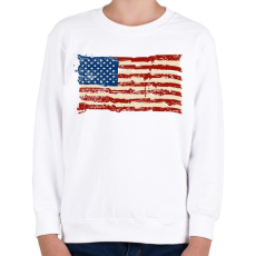 PRINTFASHION american flag - Gyerek pulóver - Fehér