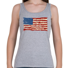 PRINTFASHION american flag - Női atléta - Sport szürke női trikó