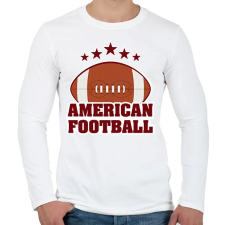 PRINTFASHION American football - Férfi hosszú ujjú póló - Fehér férfi póló