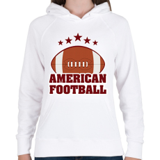 PRINTFASHION American football - Női kapucnis pulóver - Fehér