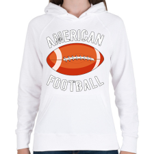 PRINTFASHION American Football  - Női kapucnis pulóver - Fehér női pulóver, kardigán