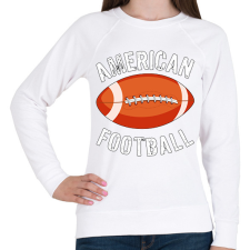 PRINTFASHION American Football - Női pulóver - Fehér női pulóver, kardigán
