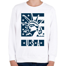 PRINTFASHION american - Gyerek pulóver - Fehér gyerek pulóver, kardigán