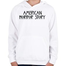 PRINTFASHION American Horror Story - Gyerek kapucnis pulóver - Fehér gyerek pulóver, kardigán