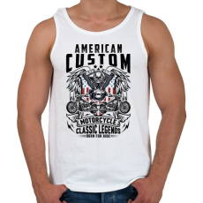 PRINTFASHION american motorcycle - Férfi atléta - Fehér