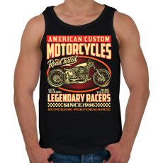 PRINTFASHION american motorcycle - Férfi atléta - Fekete