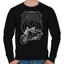 PRINTFASHION american motorcycle - Férfi pulóver - Fekete férfi pulóver, kardigán