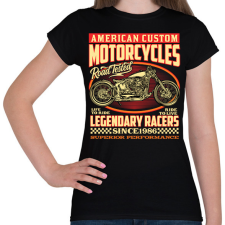 PRINTFASHION american motorcycle - Női póló - Fekete női póló