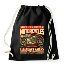 PRINTFASHION american motorcycle - Sportzsák, Tornazsák - Fekete tornazsák