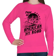 PRINTFASHION Amerika büszkesége  - Női pulóver - Fukszia