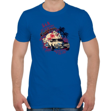 PRINTFASHION Amerika California retro - Férfi póló - Királykék férfi póló