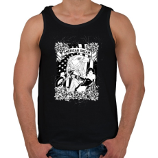 PRINTFASHION Amerikai álom - Férfi atléta - Fekete