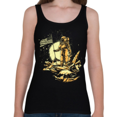 PRINTFASHION Amerikai asztronauta - Női atléta - Fekete