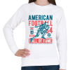 PRINTFASHION Amerikai foci - Női pulóver - Fehér