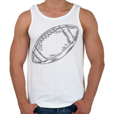 PRINTFASHION Amerikai focilabda - Férfi atléta - Fehér atléta, trikó