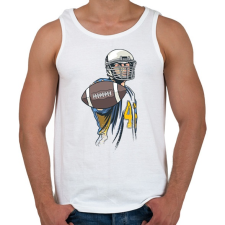 PRINTFASHION Amerikai focista - Férfi atléta - Fehér atléta, trikó