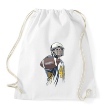 PRINTFASHION Amerikai focista - Sportzsák, Tornazsák - Fehér tornazsák