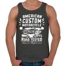 PRINTFASHION Amerikai hagyományos motor  - Férfi atléta - Sötétszürke