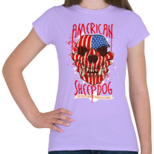 PRINTFASHION Amerikai juhászkutya - Női póló - Viola női póló