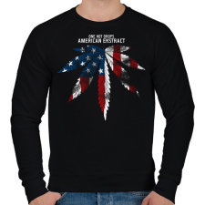 PRINTFASHION Amerikai kivonat - Férfi pulóver - Fekete férfi pulóver, kardigán