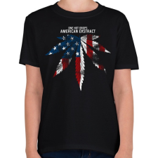 PRINTFASHION Amerikai kivonat - Gyerek póló - Fekete gyerek póló