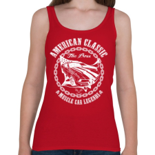 PRINTFASHION Amerikai klasszikus - Női atléta - Cseresznyepiros női trikó