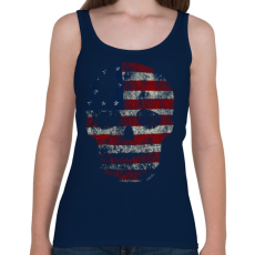 PRINTFASHION Amerikai koponya - Női atléta - Sötétkék