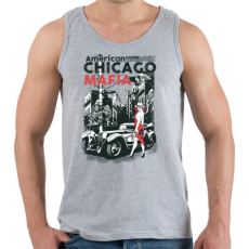 PRINTFASHION Amerikai Maffia - Férfi atléta - Sport szürke