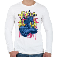 PRINTFASHION Amerikai retro sportató 4 - Férfi hosszú ujjú póló - Fehér férfi póló