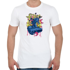 PRINTFASHION Amerikai retro sportató 4 - Férfi póló - Fehér férfi póló