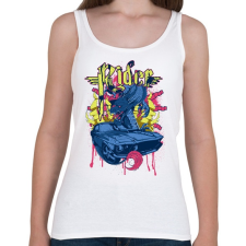 PRINTFASHION Amerikai retro sportató 4 - Női atléta - Fehér női trikó