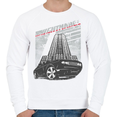 PRINTFASHION Amerikai retro sportautó 3 - Férfi pulóver - Fehér