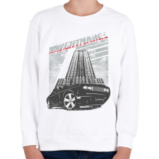 PRINTFASHION Amerikai retro sportautó 3 - Gyerek pulóver - Fehér