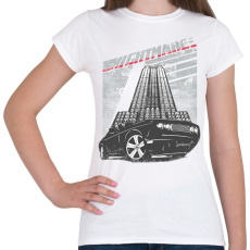 PRINTFASHION Amerikai retro sportautó 3 - Női póló - Fehér