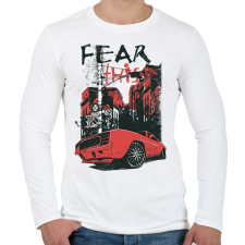 PRINTFASHION Amerikai retro sportautó 5 - Férfi hosszú ujjú póló - Fehér férfi póló