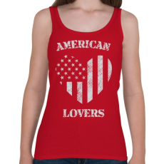 PRINTFASHION Amerikai szerető - Női atléta - Cseresznyepiros