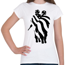 PRINTFASHION Amerikai zászló - Női póló - Fehér női póló
