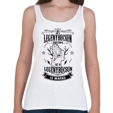 PRINTFASHION Ami a legénybúcsún marad - Női atléta - Fehér női trikó