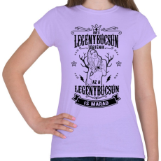 PRINTFASHION Ami a legénybúcsún marad - Női póló - Viola