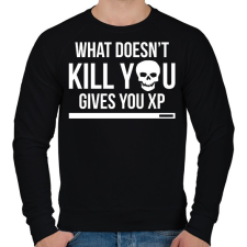 PRINTFASHION Ami nem öl meg, xp-t ad - Férfi pulóver - Fekete férfi pulóver, kardigán